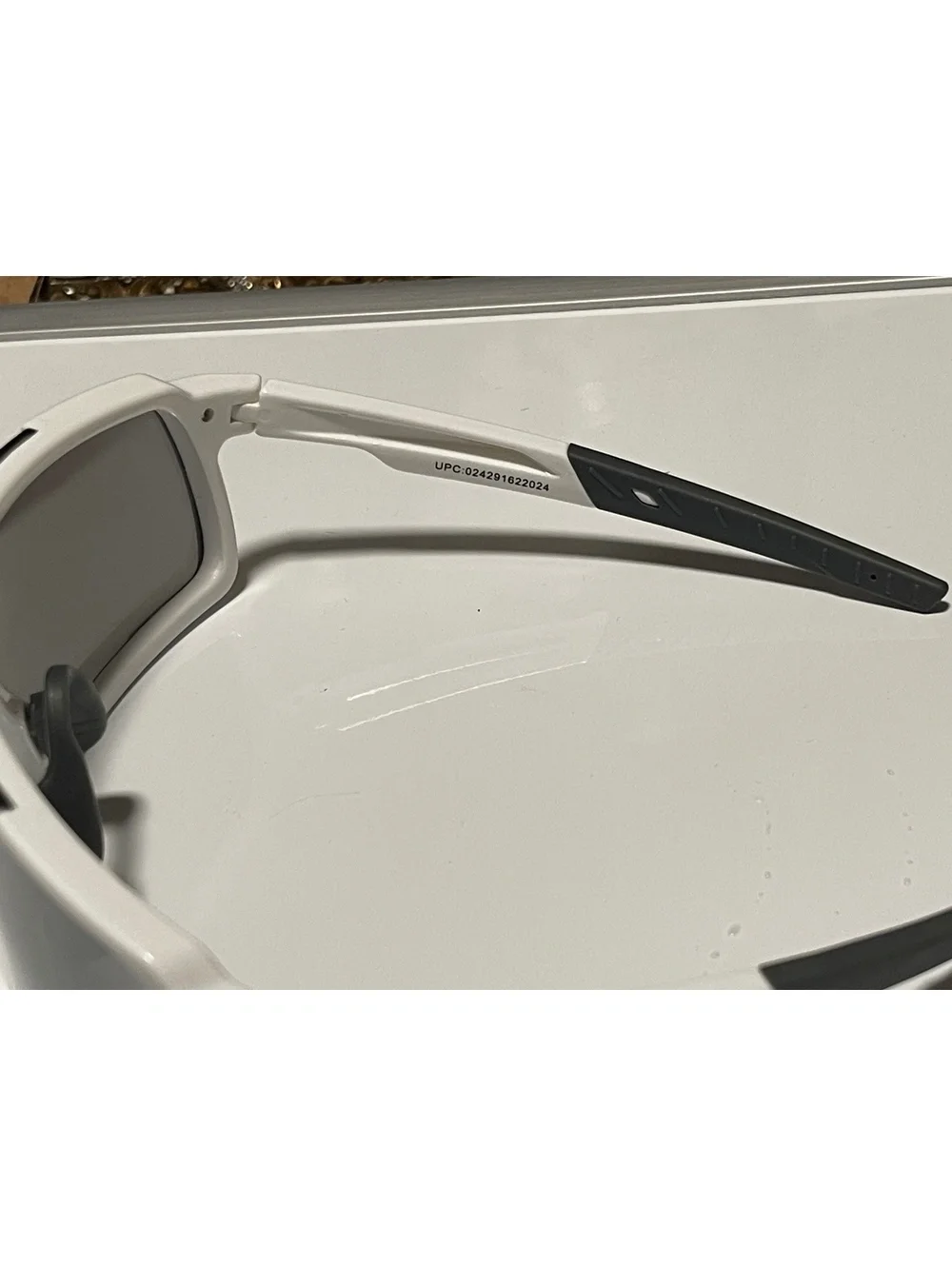 Piranha PC 105 White Sport Shield Sunglasses Gray Lens
